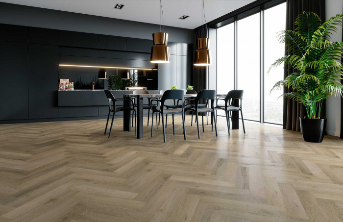 Кварцевый ламинат Fargo Parquet - Дуб Парижский дождь 33-61W935